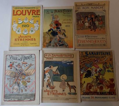 null Avions jouets, ensemble de 13 catalogues de jouets des grands magasins : la...