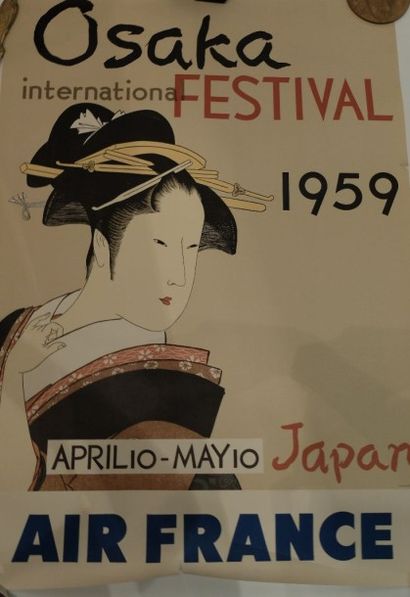 null AFFICHE AIR France – OSAKA

Festival international 1959. Imp. Ohkawa. 84 x 59...