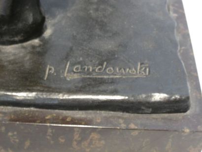 Paul LANDOWSKI (1875-1961) Georges Carpentier, Champion du monde mi-lourd, 1920....