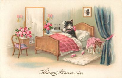 null 156 CARTES POSTALES LES ANIMAUX : Les Chats-75cp & Les Chiens-81cp. Dont" Réels,...