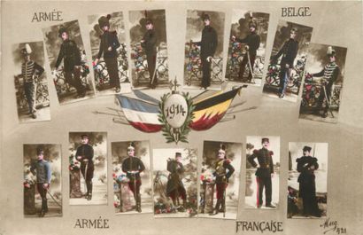 null 59 CARTES POSTALES MILITARIA : Divers. Dont" Cph-Armée du Rhin-5e Dragons Landau...