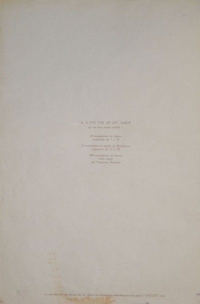 null COLIN ( Paul). Le tumulte noir. Paris, Editions d'art succès, s.d., 1929, in-fol....