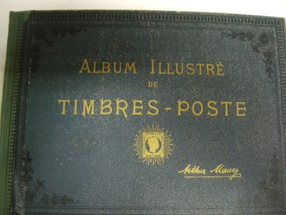 null PHILATELIE : 1 Album Arthur Maury : Europe & Outre-Mer + Boite Ancienne Colonies...