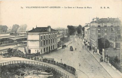 null 8 CARTES POSTALES LES GARES : Dans le Val de Marne. "Boissy St Léger-Intérieur...
