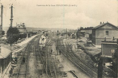 null 9 CARTES POSTALES LES GARES : Dans le Val d'Oise. "Argenteuil-La Gare, Panorama...