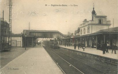 null 9 CARTES POSTALES LES GARES : Dans le Val d'Oise. "Argenteuil-La Gare, Panorama...