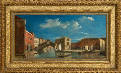null CANAL, Antonio Canal, dit (Suite de) (Venise 1697 - id. ; 1768) Le Pont du Rialto...