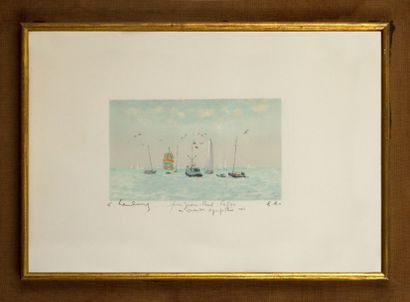 null André HAMBOURG (1909-1999)

Cavaliers sur la plage

Lithographie, épreuve d’artiste

Signée...