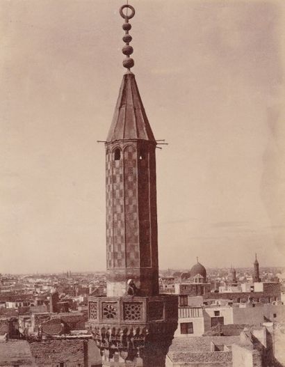 null ZANGAKI ET BONFILS : Egypte, Mosquées, Le Caire et divers, c.1880. Quatre tirages...