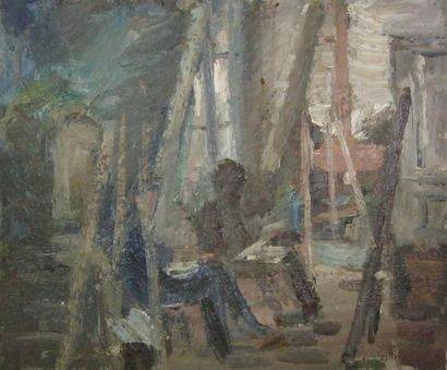 null Pierre GOGOIS (né en 1935)

Atelier du peintre

Huile sur toile non signée.

38...