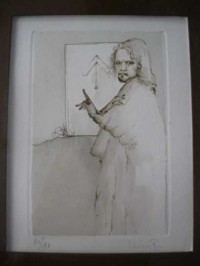 null Leonor FINI (1908-1996). Architecte. Gravure numérotée 80/181 et signée au crayon...