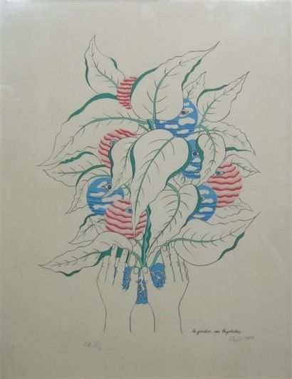 null DELFO (né en 1927)

Le jardin des Hespérides

Lithographie signée et datée '1972'...