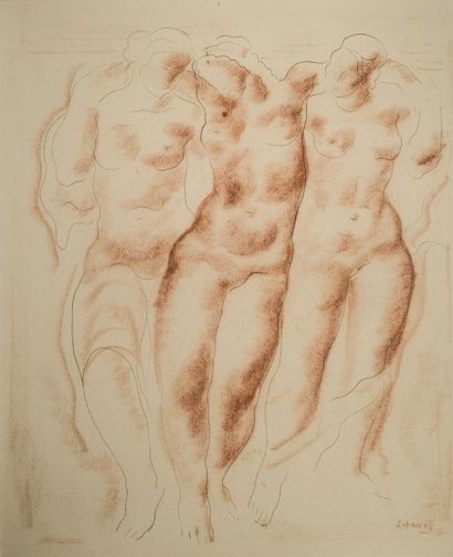 Georges ARTEMOFF (1892-1965) 
Trois nus féminins....