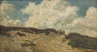 null Eugène VIALA (1859-1913)

La charrette.

Le chemin jaune.

Deux huiles sur carton,...