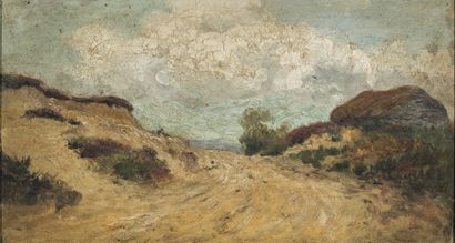 null Eugène VIALA (1859-1913)

La charrette.

Le chemin jaune.

Deux huiles sur carton,...