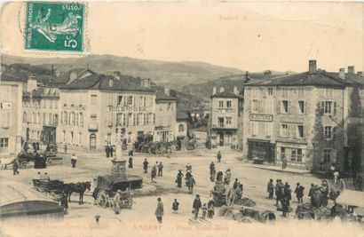 null 16 CARTES POSTALES MARCHES & FOIRES : Sélection. Dont" Ambert-Place Saint Jean,...