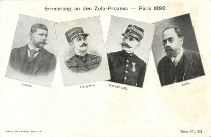 null 14 CARTES POSTALES POLITIQUE : L'Affaire Dreyfus. "La Flèche-Tiré à 50 exemplaires-E.Couvet...