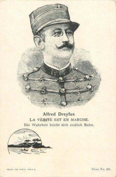 null 14 CARTES POSTALES POLITIQUE : L'Affaire Dreyfus. "La Flèche-Tiré à 50 exemplaires-E.Couvet...