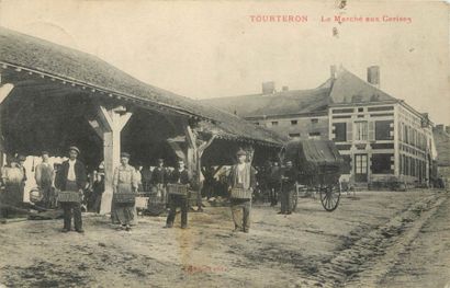null 1 CARTE POSTALE MARCHE : Sélection Ardennes. "Tourteron - Le Marché aux Cerises."...