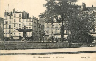 null 37 CARTES POSTALES MONTMARTRE : Dont" Le Pont Marcadet, Rue Hermel, La Place...