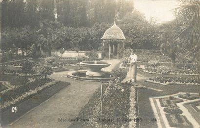 null 16 CARTES POSTALES FETES : Sélection. Dont" Cph-Fête des Fleurs-Amboise 10.08.1913-Jardin...