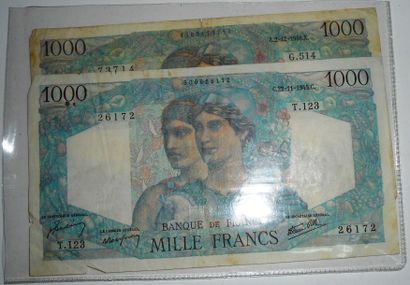 null Billets de Banque Français - Semi-Moderne et Moderne - Francs. Etat d'usage....