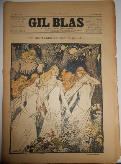 null GIL BLAS illustré. Revue hebdomadaire. De la 1e année à la 13e année, in-fol....