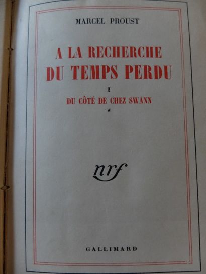 null PROUST (M.). A la recherche du temps perdu. 

Paris, Gallimard, 1949, 15 vol....