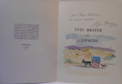 null BRAYER (Yves) et l'Espagne. Peintures, aquarelles, dessins. Paris 1959, in-4,...