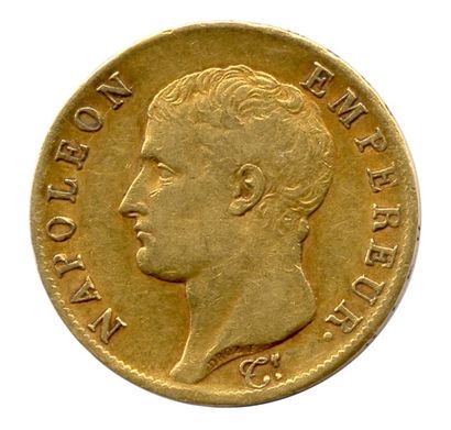 null NAPOLEON Ier (1804-1814) 40 Francs Or 1806 Paris. T.B.