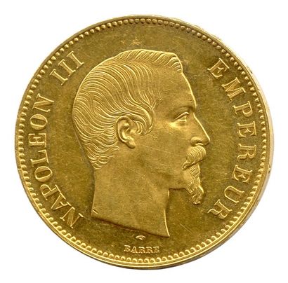 null NAPOLEON III (1852-1870) 100 Francs Or 1855 Paris. Superbe.