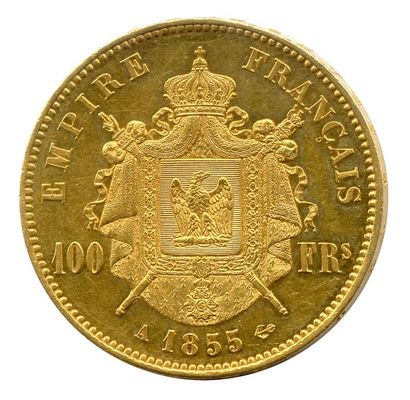 null NAPOLEON III (1852-1870) 100 Francs Or 1855 Paris. Superbe.