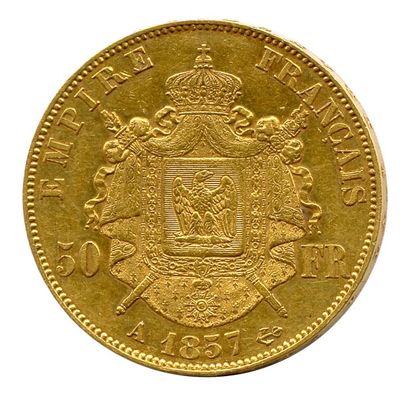 null NAPOLEON III (1852-1870). 50 Francs Or, 1857 Paris. T.B.
