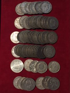 Lot de monnaies d'Argent du XIXe et du XXe...