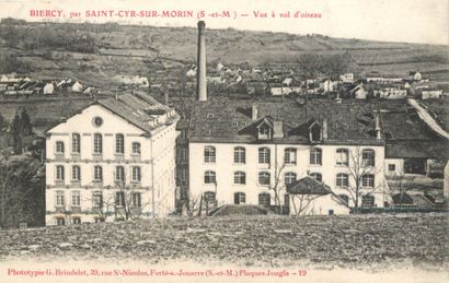 null 11 CARTES POSTALES INDUSTRIES : Sélection Seine et Marne. "Biercy par Saint...
