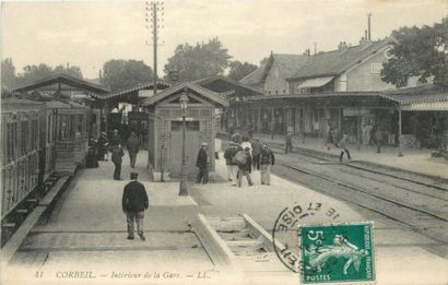 null 114 CARTES POSTALES LES GARES : Divers Départements. Dont" Gare de Fossé Marolles...