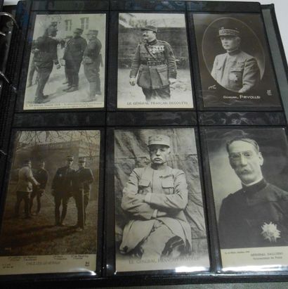 null 128 CARTES POSTALES MILITARIA : 1914-1918. France & Etrangers. Dont" Portraits...