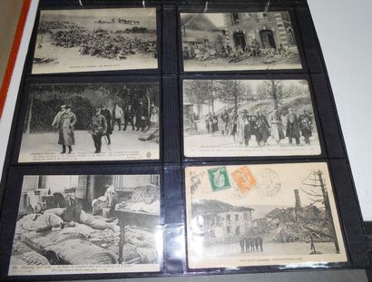 null 128 CARTES POSTALES MILITARIA : 1914-1918. France & Etrangers. Dont" Portraits...