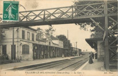 null 19 CARTES POSTALES LES GARES : Sélection. Dont" Montigny-Les Quais de la Gare,...