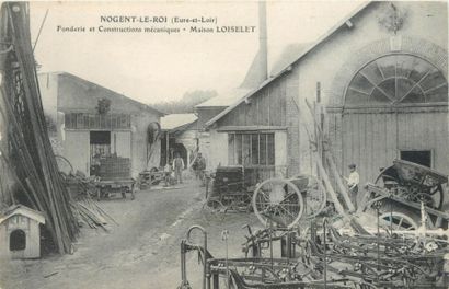 null 4 CARTES POSTALES METIERS & INDUSTRIES : Sélection. "Nogent le Roi-Fonderie...