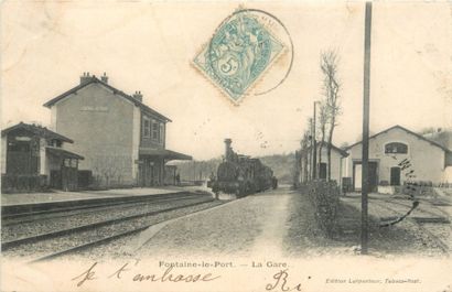 null 12 CARTES POSTALES LOCOMOTION FERROVIAIRE : Sélection Seine et Marne. "Montceaux...