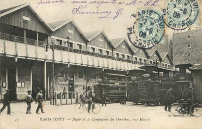 null 17 CARTES POSTALES LOCOMOTION : Les Moyens de Transports à Paris. Dont" La Station...