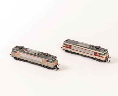 null Märklin. Deux locomotives type électrique 1970.
Modèle BB SNCF. Réf 3320.
Modèle...
