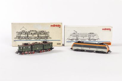 null Märklin. Deux locomotives type électrique 1970.
Modèle BB pour marché allemand....