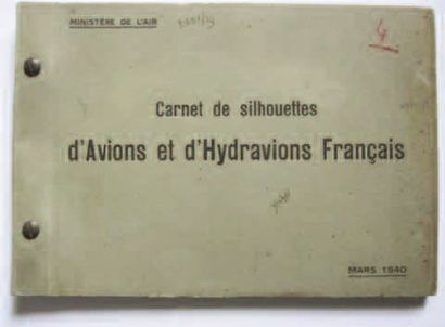 null 1 OBJET : Carnet de Silhouettes d'avions et d'Hydravions français, édité par...