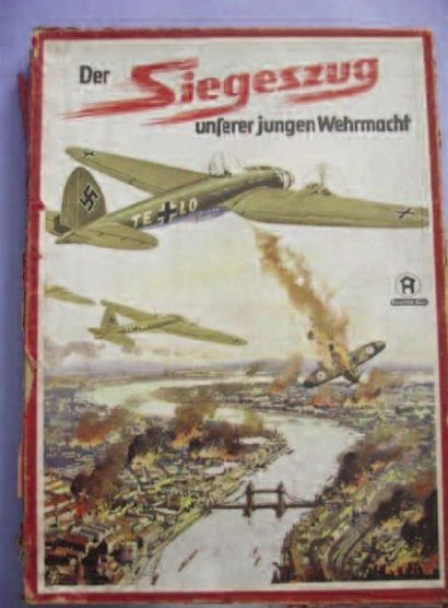 null 1 JEU : Luftwaffe 1940. "Der Siegeszug unserer jungen Werhrmacht." Ancien jeu...