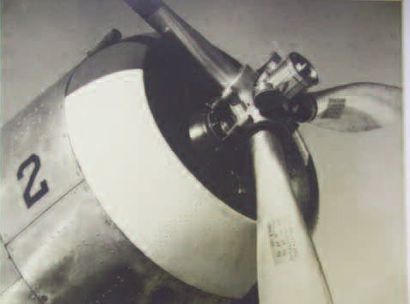 null 1 PHOTOGRAPHIE : 1939 P-35 Pratt & Whitney. Noir et blanc, tirage original contrecollé...