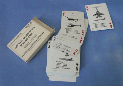  1 JEU : Aircraft Recognition Playing Cards. Jeu de cartes avec avions et hélicoptères...