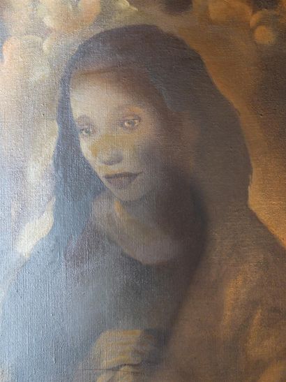 null Mariette LYDIS (1894-1970)

Portrait de femme les mains jointes.

Huile sur...