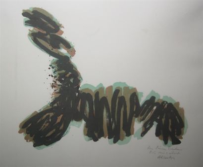 null Robert HELMAN (1910-1990)
Composition abstraite
Lithographie signée en bas à...